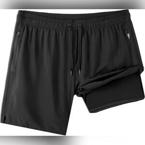 NWT Onvous 7" Mens Swim Trunks With Liner Shorts, XL